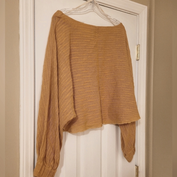 NWT Free People Easy Weekend Endless Summer Oversized Bronze Blouse Top XL - Picture 9 of 10